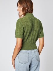 Wool-blend Texture High Neck Sweater