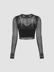 Sheer Long Sleeve Top & Tank Top