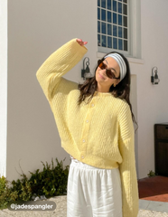 Knit Round Neckline Button Cardigan