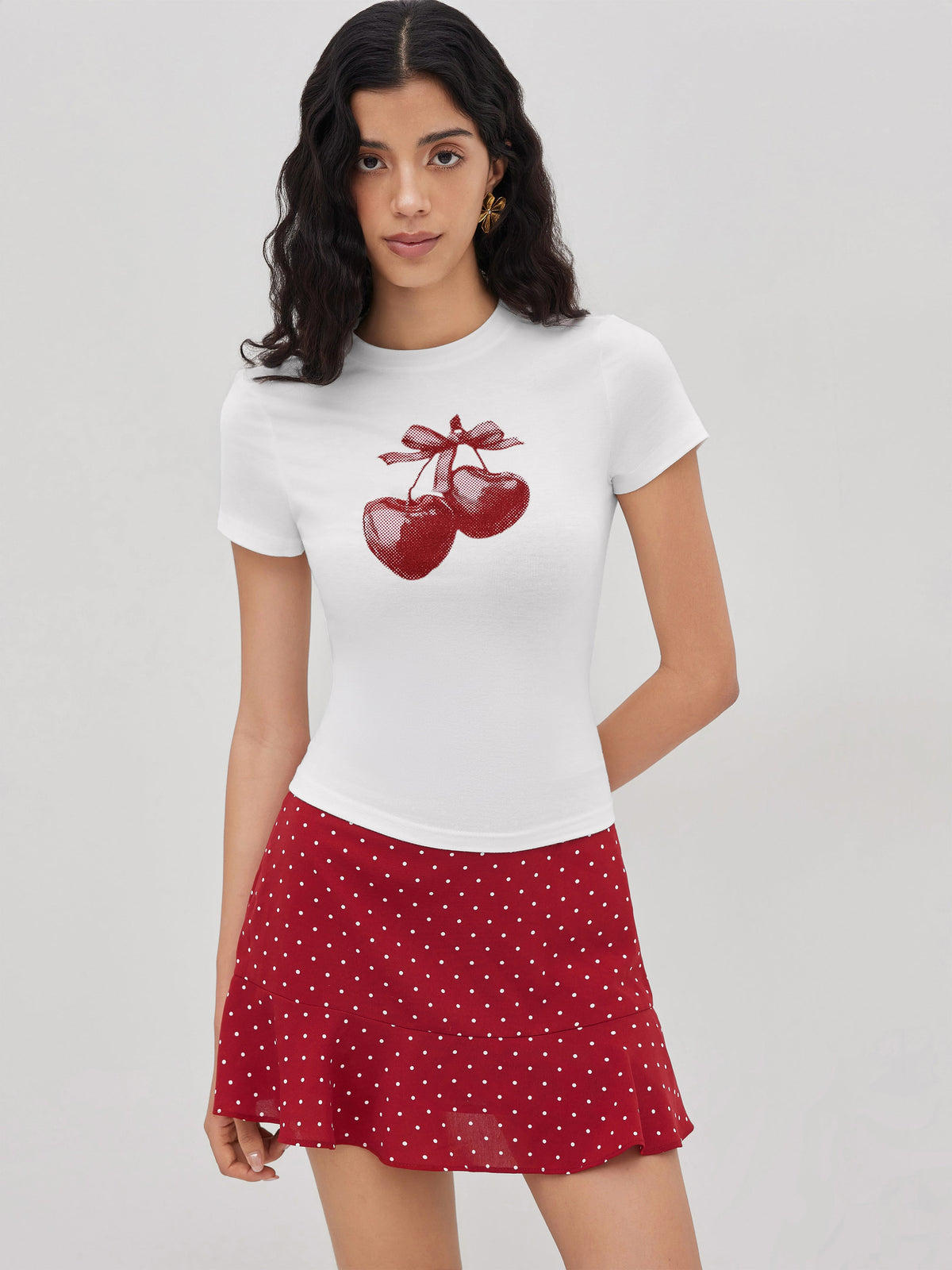 Cherry Graphic Short Sleeve Tee