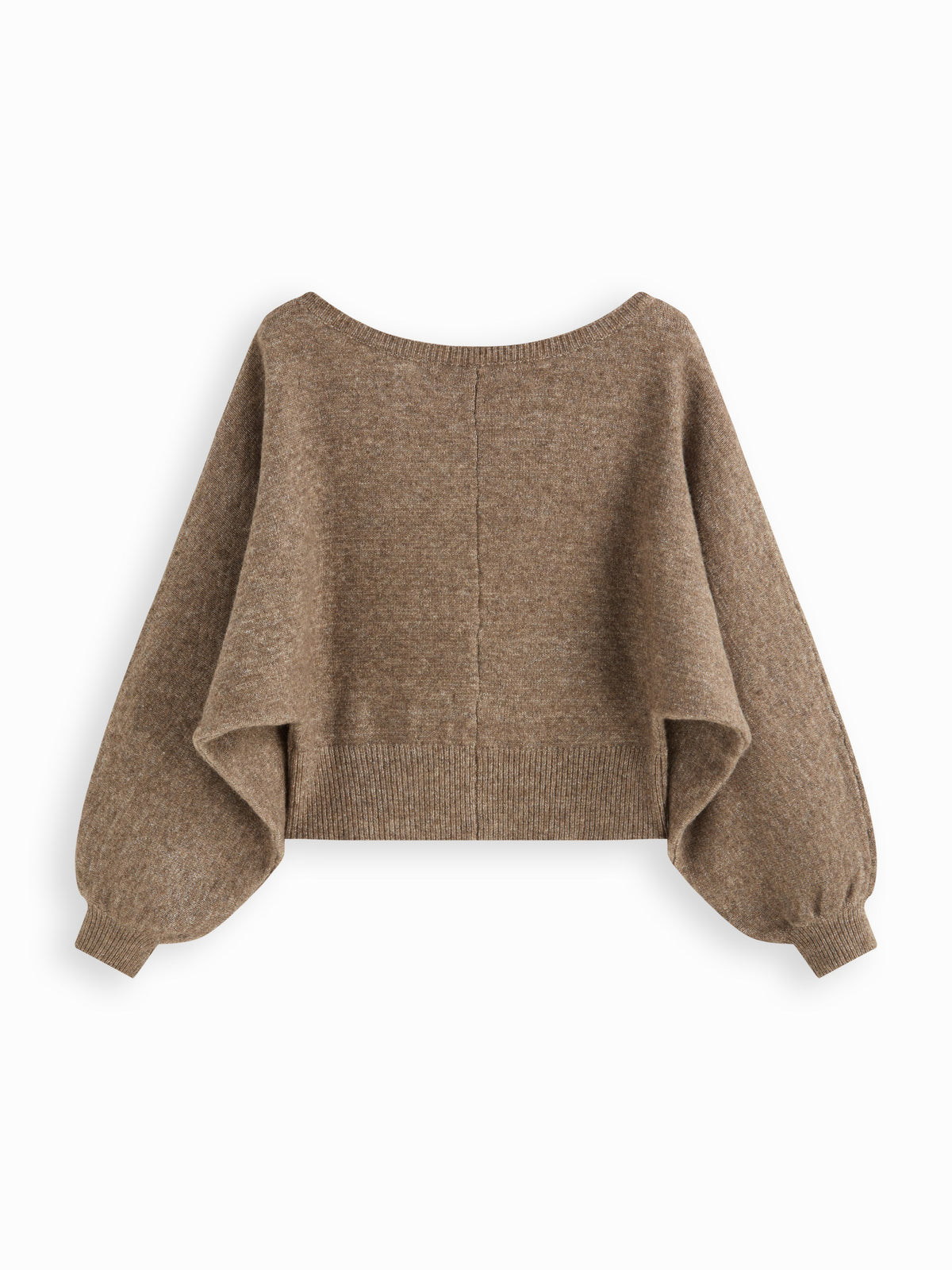 Knit Wool-blend Boat Neck Striped Oversized Sweater